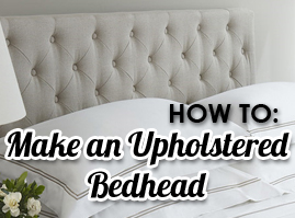 How To Make An Upholstered Bedhead
